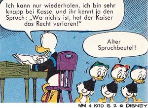 wo nichts ist, hat der Kaiser sein Recht verloren MM 4 1970 S2.jpg