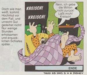 Hochmut kommt vor dem Fall unrecht Gut gedeihet nicht TGDD 153 (1997) S14.jpg