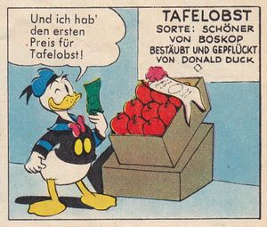 TAFELOBST SORTE SCHÖNER VON BOSKOP BESTÄUBT UND GEPFLÜCKT VON DONALD DUCK WDC 205MM 35 1958 S11.jpg