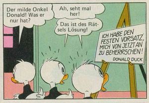 ICH HABE DEN FESTEN VORSATZ, MICH VON JETZT AN ZU BEHERRSCHEN! DONALD DUCK WDC 64 TGDD 88 (1986) S61.jpg