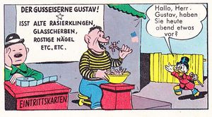 DER GUSSEISERNE GUSTAV ISST ALTE RASIEKLINGEN... US 5-1 MM 25 1958 S16.jpg